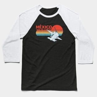 México Sea of Cortez Hammerhead Shark Baseball T-Shirt